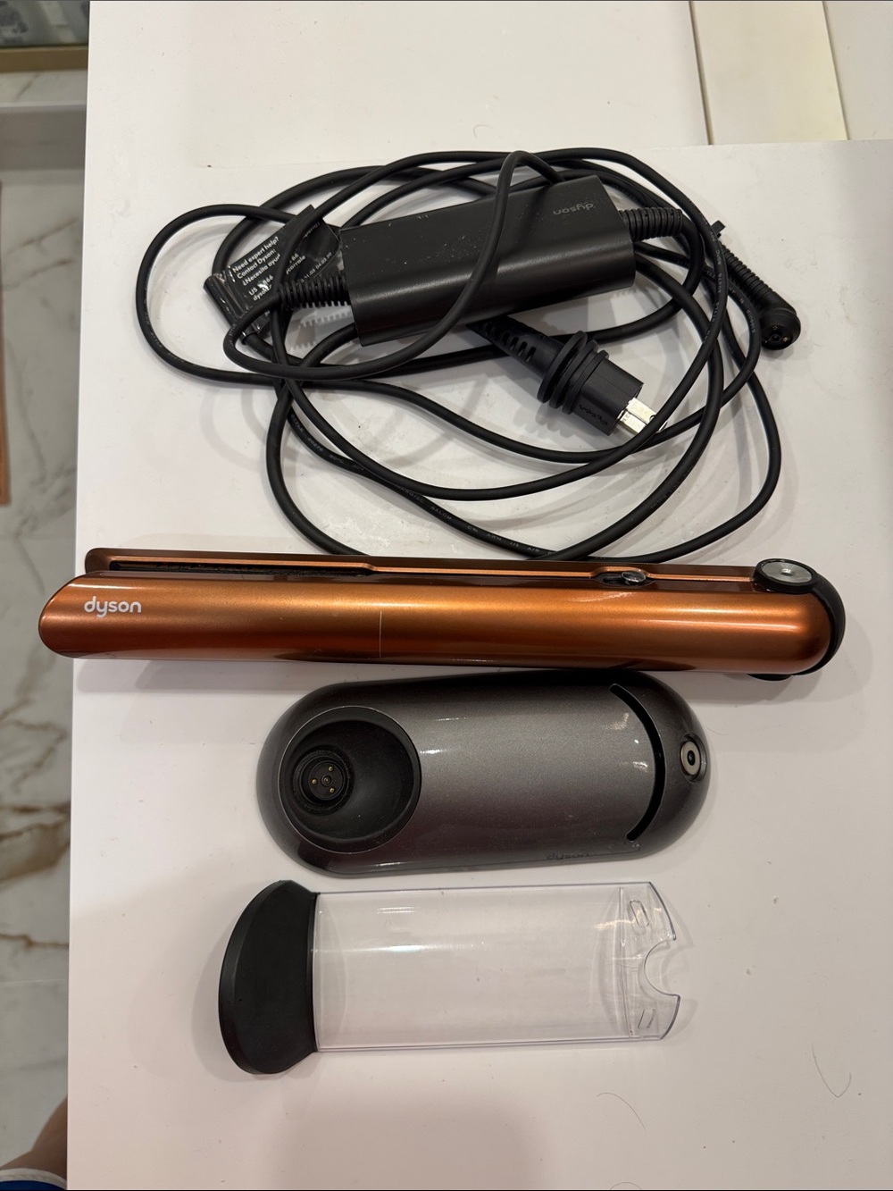 Dyson Copper Correla Hair Straightener with Charger and Stand